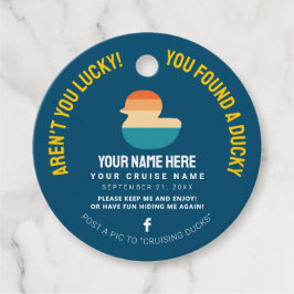 Caribbean Cruise Duck Bedankjes Labels