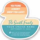 Caribbean Cruise Duck Sticker (Voorkant)