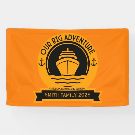 Caribbean Cruise Vakantie Spandoek (Horizontaal)