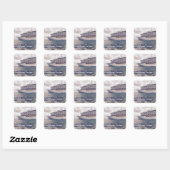 Caribbean Cruise - Vierkante Stickers, glanzend Sticker (Vel)