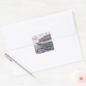 Caribbean Cruise - Vierkante Stickers, glanzend Sticker (Envelop)