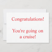 Caribbean Dream cruise Kaart (Achterkant)