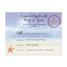 Caribbean Dreamz Destination Wedding RSVP Briefkaa