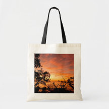 Caribbean Dusk Glow Sunset Canvas tas