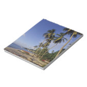CARIBBEAN, Grenada, St. George, Boats on palm Notitieblok (Linkerzijde)