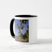CARIBBEAN, Grenada, St. George, Boten op palmen Mok (Voorkant links)