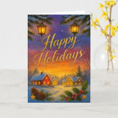 'Caribbean Holidays' Folded Greeting Card Kaart (Gele Bloem)