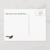 Caribbean Horizon Save the Date Briefkaart (Achterkant)