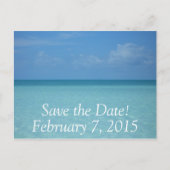 Caribbean Horizon Save the Date Briefkaart (Voorkant)