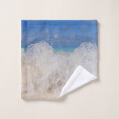Caribbean Island Wave Love 1 Bad Handdoek (Wasdoekje)