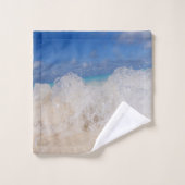 Caribbean Island Wave Love 2 Bad Handdoek (Wasdoekje)