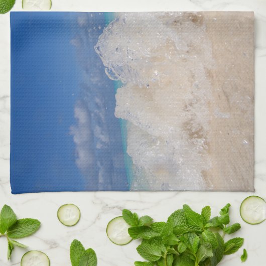 Caribbean Island Wave Love 2 Theedoek (Gevouwen)