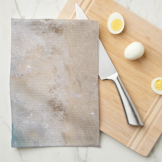 Caribbean Island Wave Love 2 Theedoek (Quarter Fold)