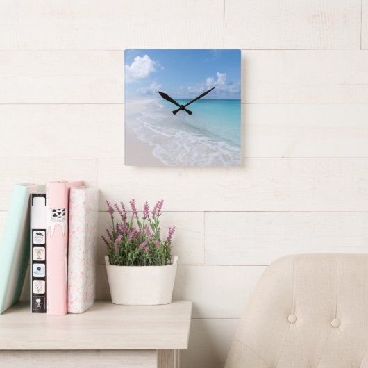 Caribbean Isle Dream 1 Vierkante Klok (Leeskamer)