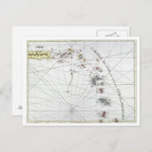 CARIBBEAN: KAART, 1775 BRIEFKAART (Voorkant / Achterkant)