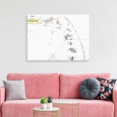 CARIBBEAN: KAART, 1775 CANVAS AFDRUK (Insitu (Woonkamer))