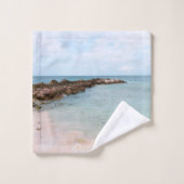 Caribbean Ocean Beach Bliss #4 #tropical #wall Bad Handdoek (Wasdoekje)