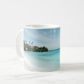 Caribbean Ocean Beach Bliss #5 #tropical #wall Koffiemok (Voorkant links)