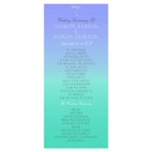 Caribbean Ocean Pastel Ombre Trouwprogramma