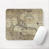 Caribbean - old map muismat (Met muis)