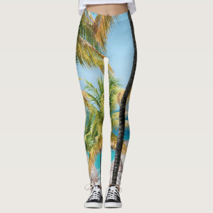 Caribbean Palm Delight #2 #tropisch #muur #kunst Leggings