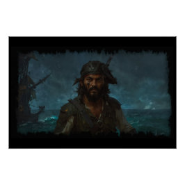 Caribbean Pirate King Perfect Poster