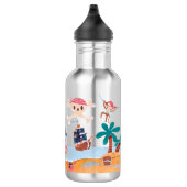 Caribbean Pirates Island Ocean Whale Boys Waterfles (Rechts)