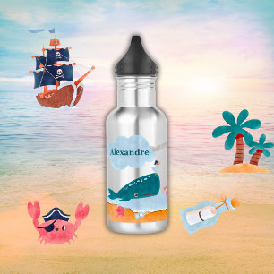 Caribbean Pirates Island Ocean Whale Boys Waterfles