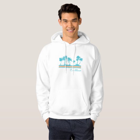 Caribbean Retro Hoodie (Voorkant volledig)