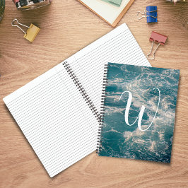 Caribbean Seascape Journal Monogram Notitieboek