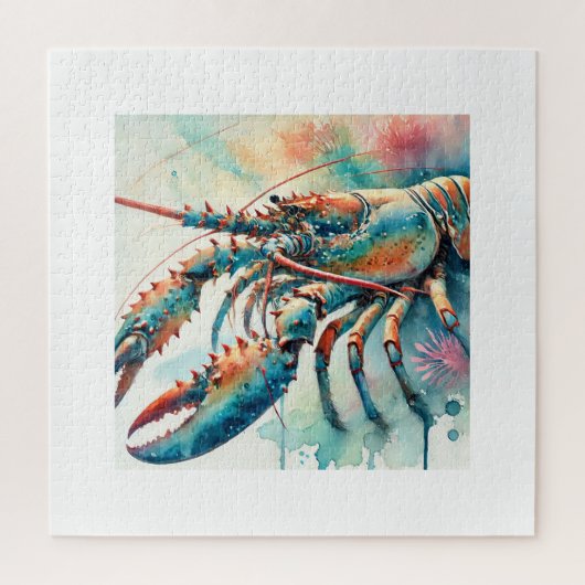 Caribbean Spiny Lobster 280624AREF121 - Watercolor Legpuzzel (Verticaal)