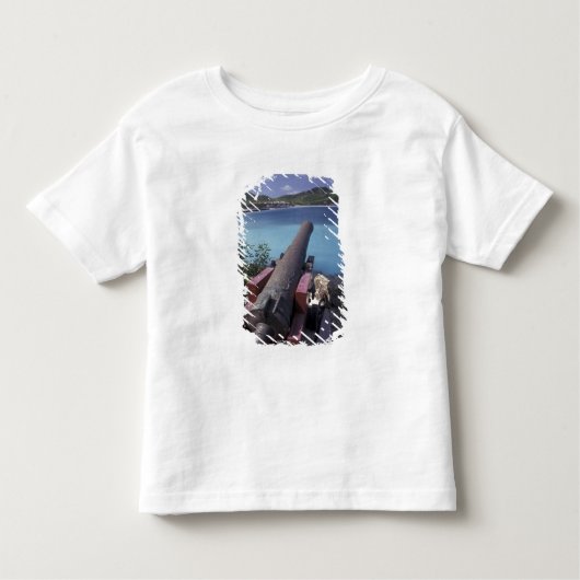 CARIBBEAN, St. Barts, Connon die naar de baai van Kinder Shirts (Voorkant)