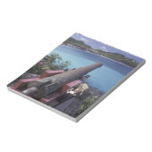 CARIBBEAN, St. Barts, Connon die naar de baai van Notitieblok (Linkerzijde)