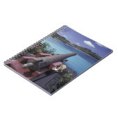 CARIBBEAN, St. Barts, Connon die naar de baai van Notitieboek (Linkerzijde)