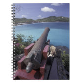 CARIBBEAN, St. Barts, Connon die naar de baai van Notitieboek (Voorkant)