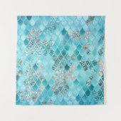 Caribbean Summer Mermaid Scales 1 Wandkleed (Voorkant)