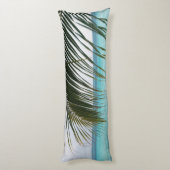 Caribbean Sunrise Ocean Palm 1 Lichaamskussen (Achterkant (Verticaal))