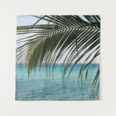 Caribbean Sunrise Ocean Palm 1 Wandkleed (Voorkant)