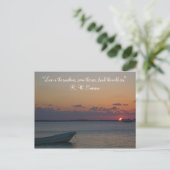 Caribbean Sunset Briefkaart (Staand voorkant)