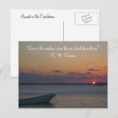 Caribbean Sunset Briefkaart (Voorkant / Achterkant)