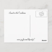 Caribbean Sunset Briefkaart (Achterkant)