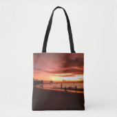 Caribbean Sunset Glow Canvas tas (Voorkant)