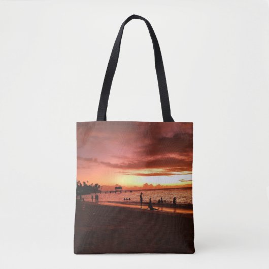 Caribbean Sunset Glow Canvas tas (Voorkant)