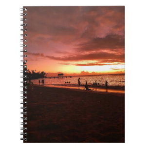 Caribbean Sunset Glow Spiral Notitieboek