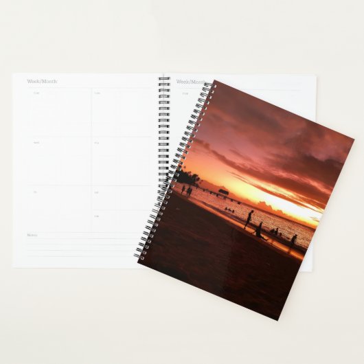 Caribbean Sunset Glow Weekly Planner (Display)