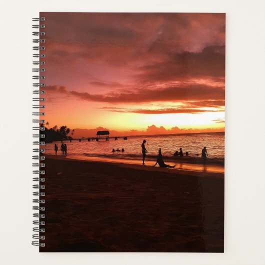 Caribbean Sunset Glow Weekly Planner (Voorkant)