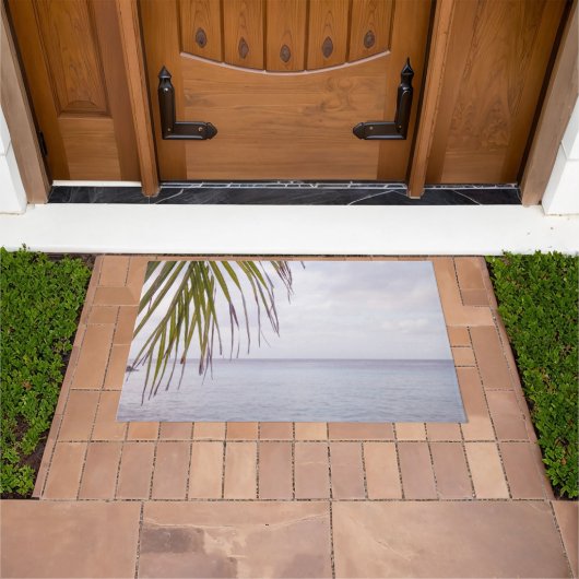 Caribbean Sunset Ocean Palm 5 Deurmat (Buiten)