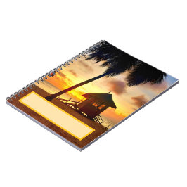 Caribbean Sunset Spiral Notitieboek