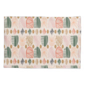 Caribbean Tribal Mudcloth: Boho Donkergroen, Roze Kussensloop (Achterkant)