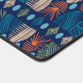 Caribbean Tribal Mudcloth: feestelijk blauw, Sinaa Bureaumat (Hoek)